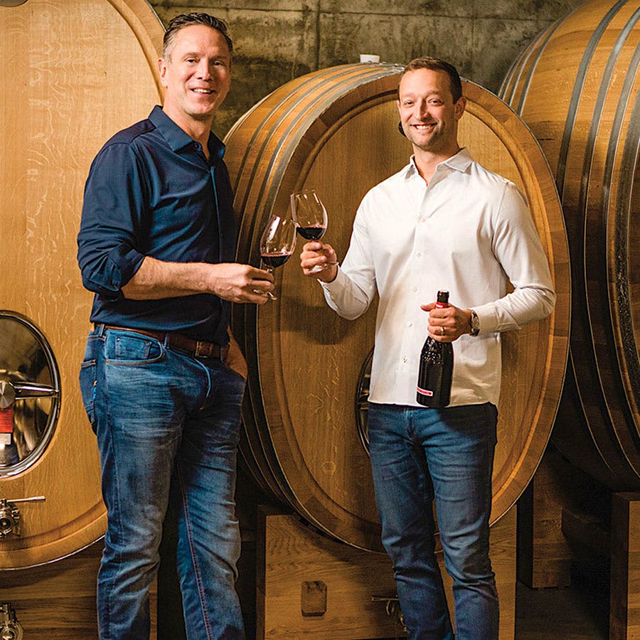 After finding success in Washington state, quarterback-turned-vintner Drew Bledsoe and winemaker Josh McDaniels purchased an 80-acre property in Oregon’s Eola-Amity Hills to make Willamette Valley Pinot Noir.