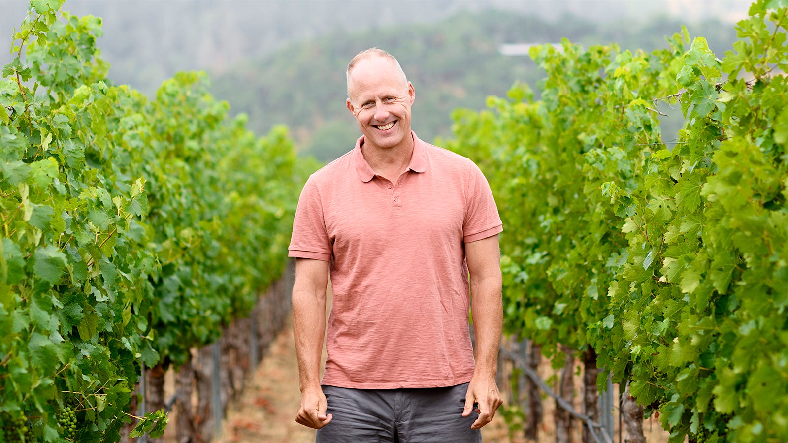  Thomas Rivers Brown in a vineyard.] 