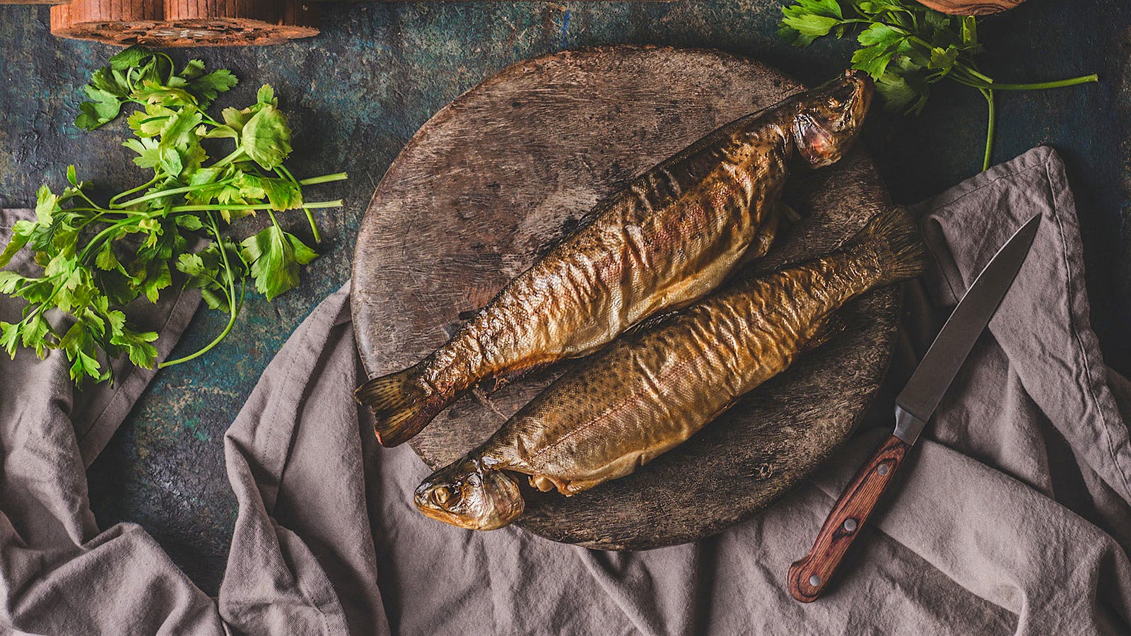 While smoked trout does not slice like salmon does, the meat is tender and packs a lot of flavor.
