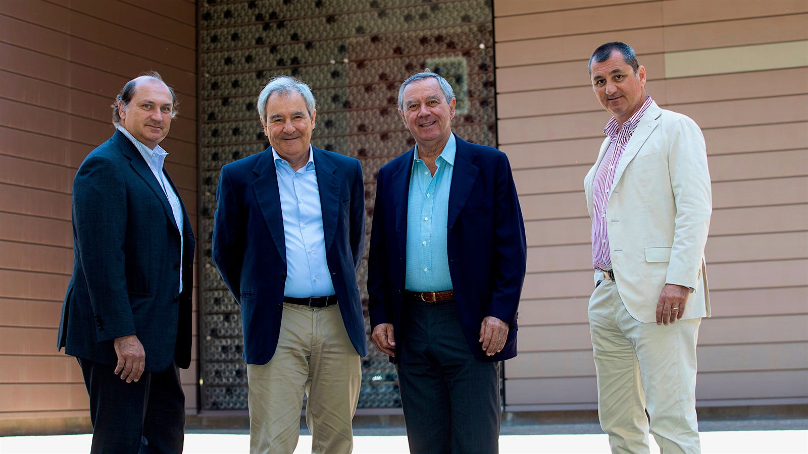  The Marzotto brothers, left to right, Nicolo, Stefano, Gaetano and Luca.] 
