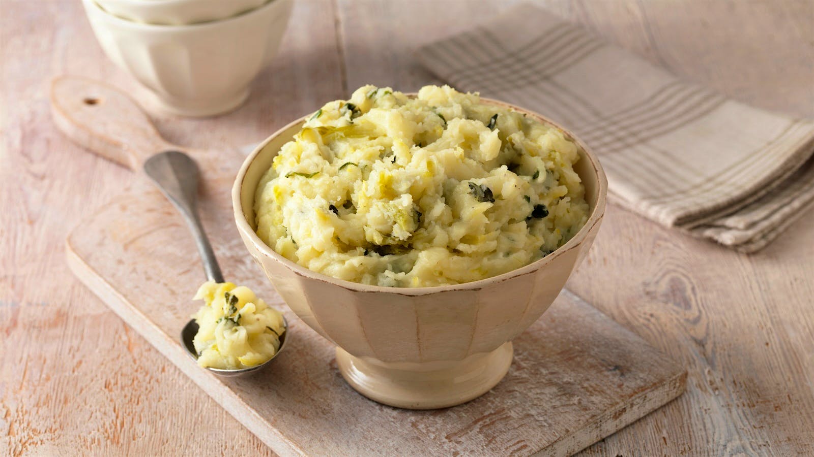  A bowl of Colcannon mashed potatoes 