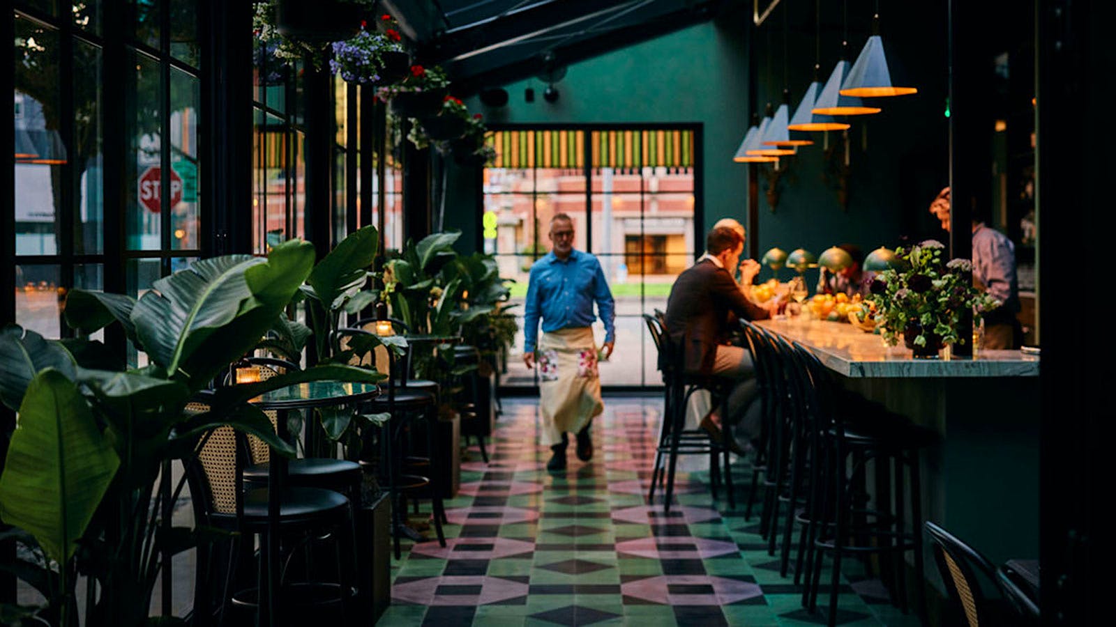  The interior of JouJou in San Francisco.