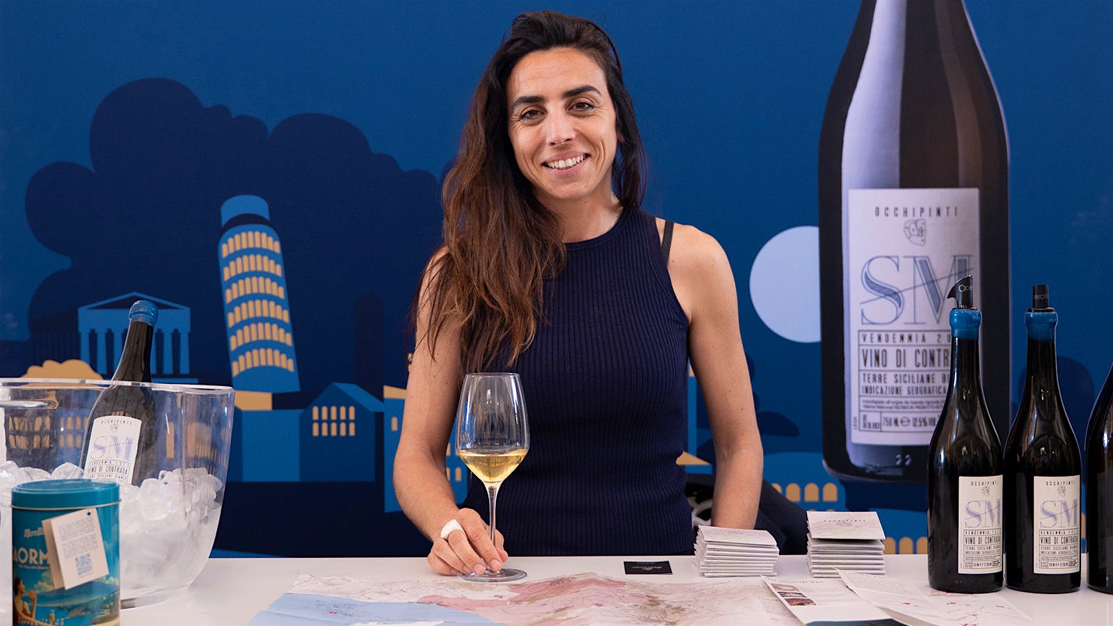  Arianna Occhipinti at OperaWine 2026 in Verona.] 
