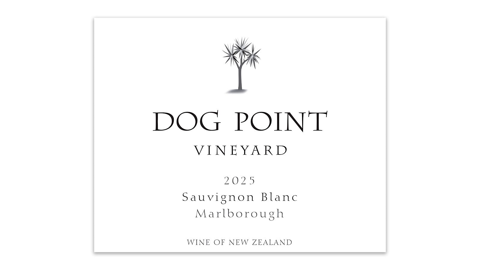  DOG POINT Sauvignon Blanc Marlborough 2025 wine label