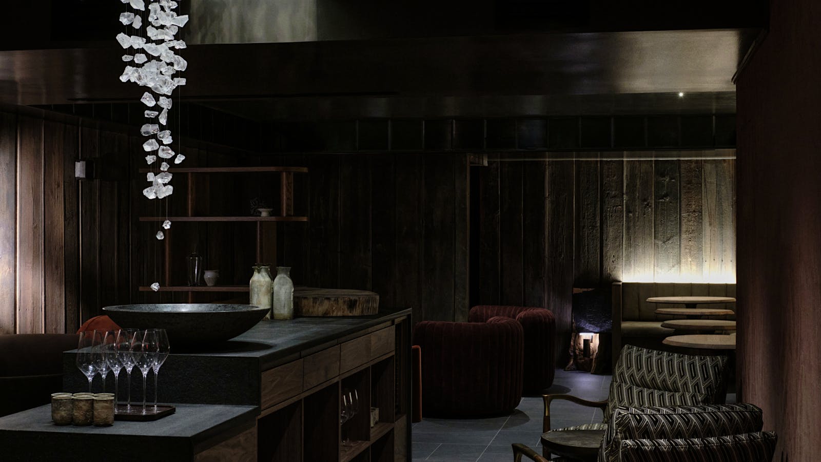 The interior of Oyatte in New York City.