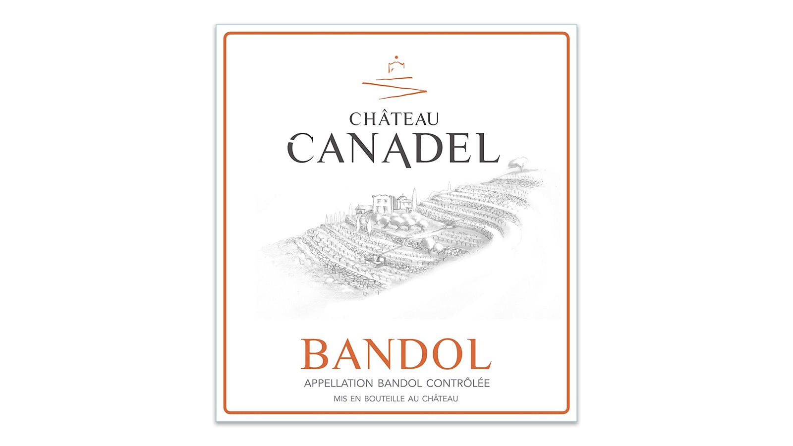  CH&Acirc;TEAU CANADEL Bandol Ros&eacute; 2025 wine label
