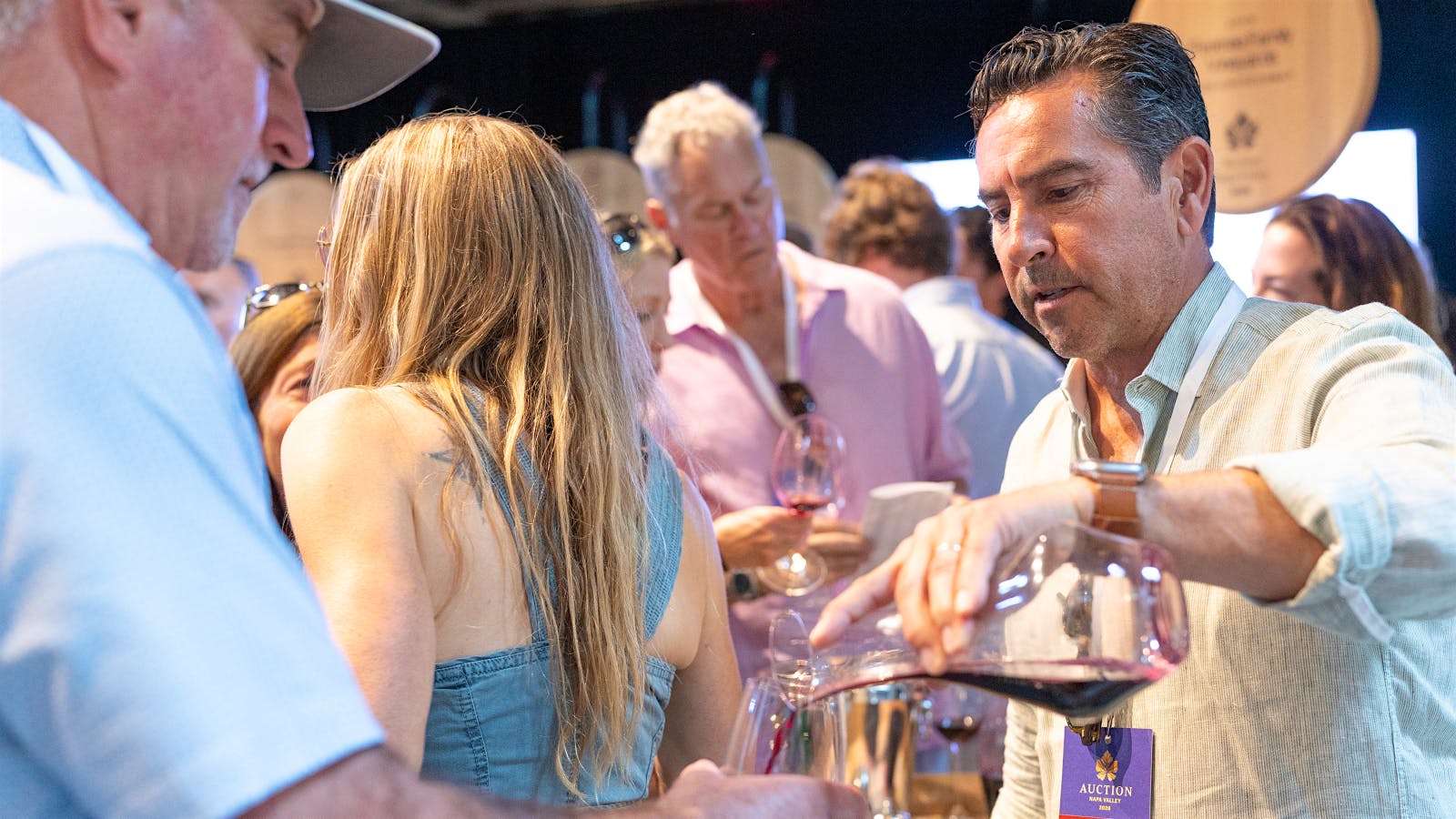  CWinemaker Andy Erickson at Auction Napa Valley.] 