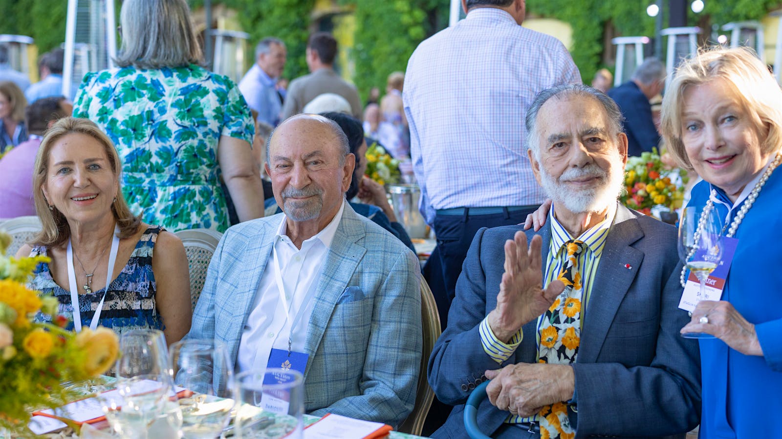  Shahpar and Darioush Khaledi, Francis Ford Coppola and Shari Staglin at Auction Napa Valley.] 