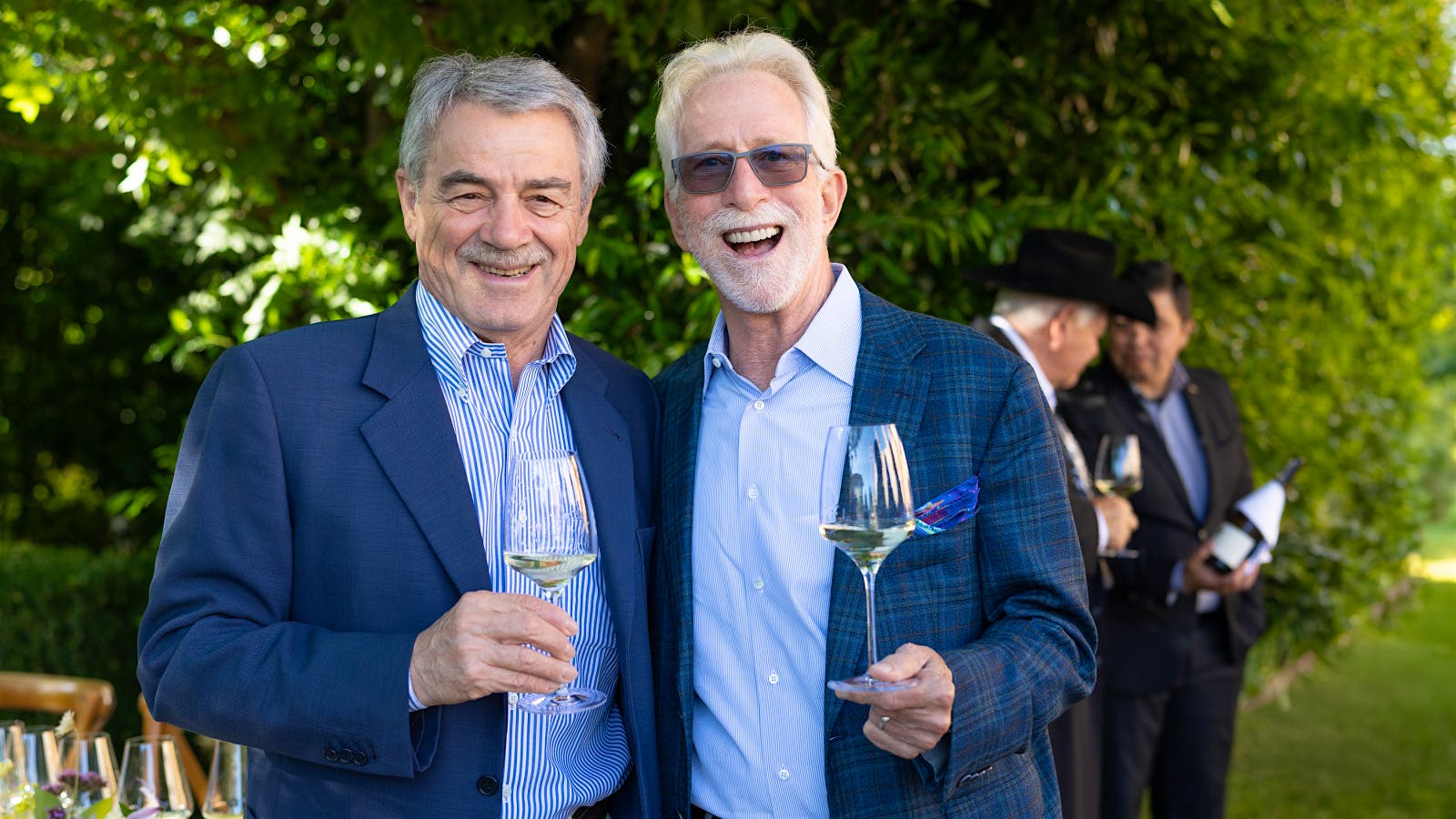  Renzo Cotarella of Stag’s Leap and Tim Mondavi of Continuum at Auction Napa Valley.] 