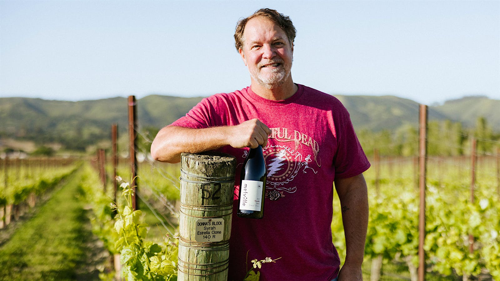 Chad Melville is a second-generation farmer of his family’s 120-acre vineyard in Santa Barbara’s Sta. Rita Hills.