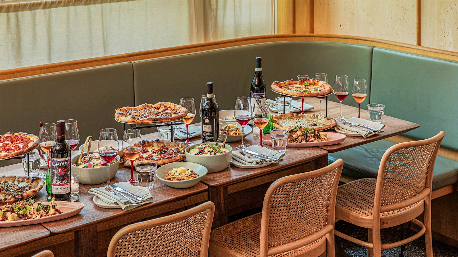Rosie Cannonball, in Houston, pairs wood-fired pizzas with a 400-selection wine list.11 Rising Star Restaurants to Watch in 2026