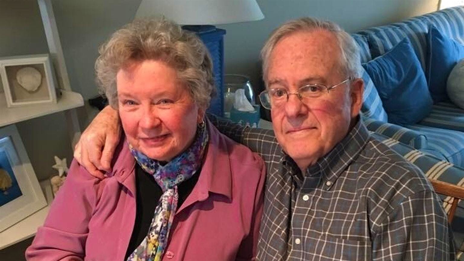 Gerald Boyd with his wife of 68 years, Janet.