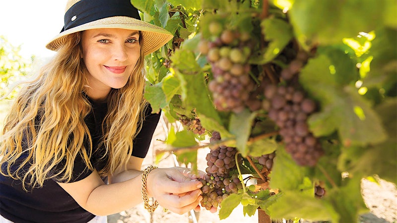 Drew Barrymore Makes a Wine Match