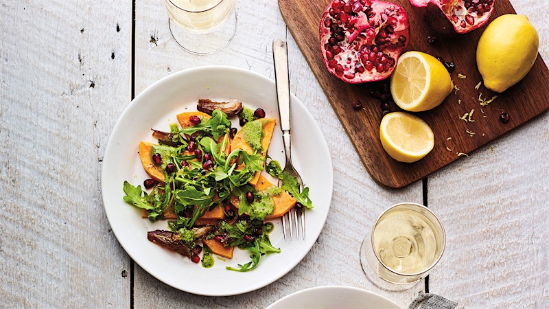 Squash Salad with a Rhône White