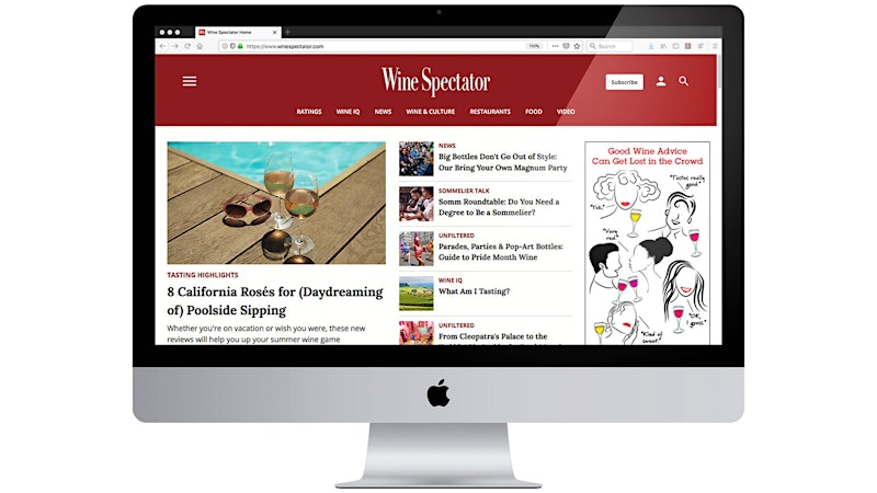 Wine Spectator Revamps Website