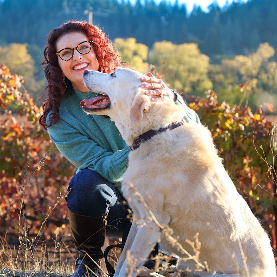 Kim Stare Wallace's dog Holly likes relaxing around the house but is also known for escaping for a swim or to visit the nearby general store.