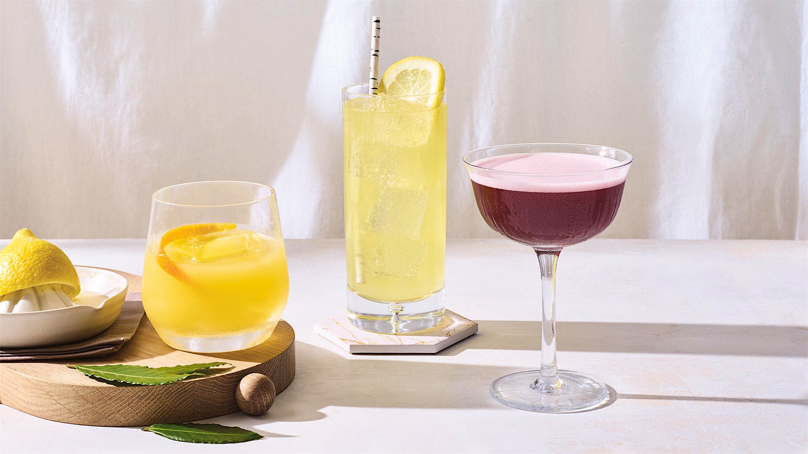  From left: Big Rich Town, Pineapple Chartreuse Highball, Bay Leaf PM