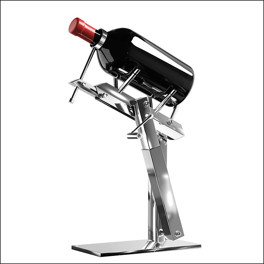 The Vcanter is one of the market's top large format wine-decanting cradles, with 7 customizable size ranges for pouring magnums to nebuchadnezzars.