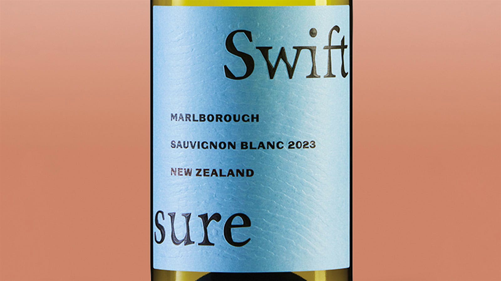 A bottle of Swiftsure Sauvignon Blanc Marlborough 2023