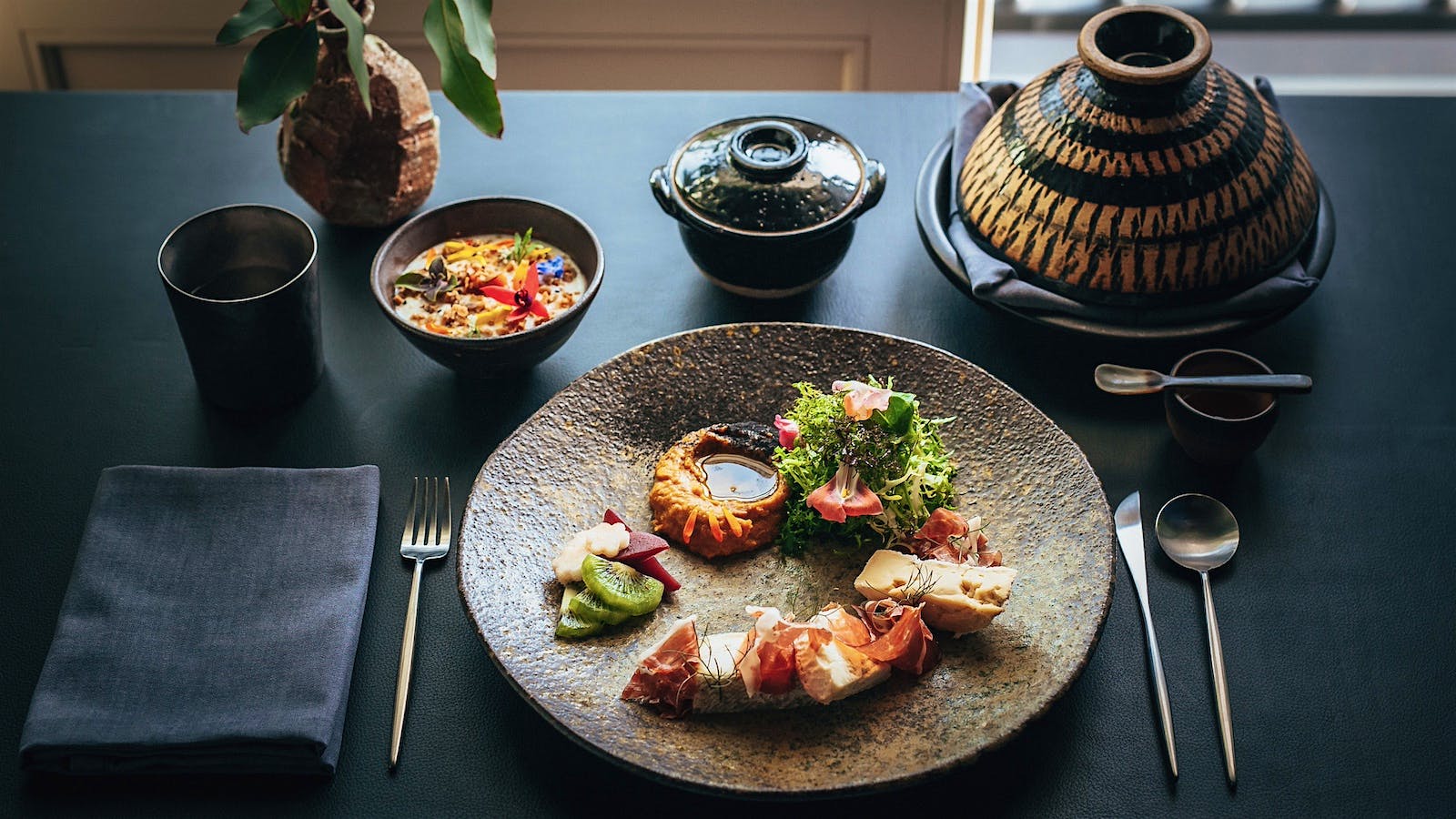 A breakfast presentation at SingleThread Farm's Restaurant and Inn in Healdsburg, California.