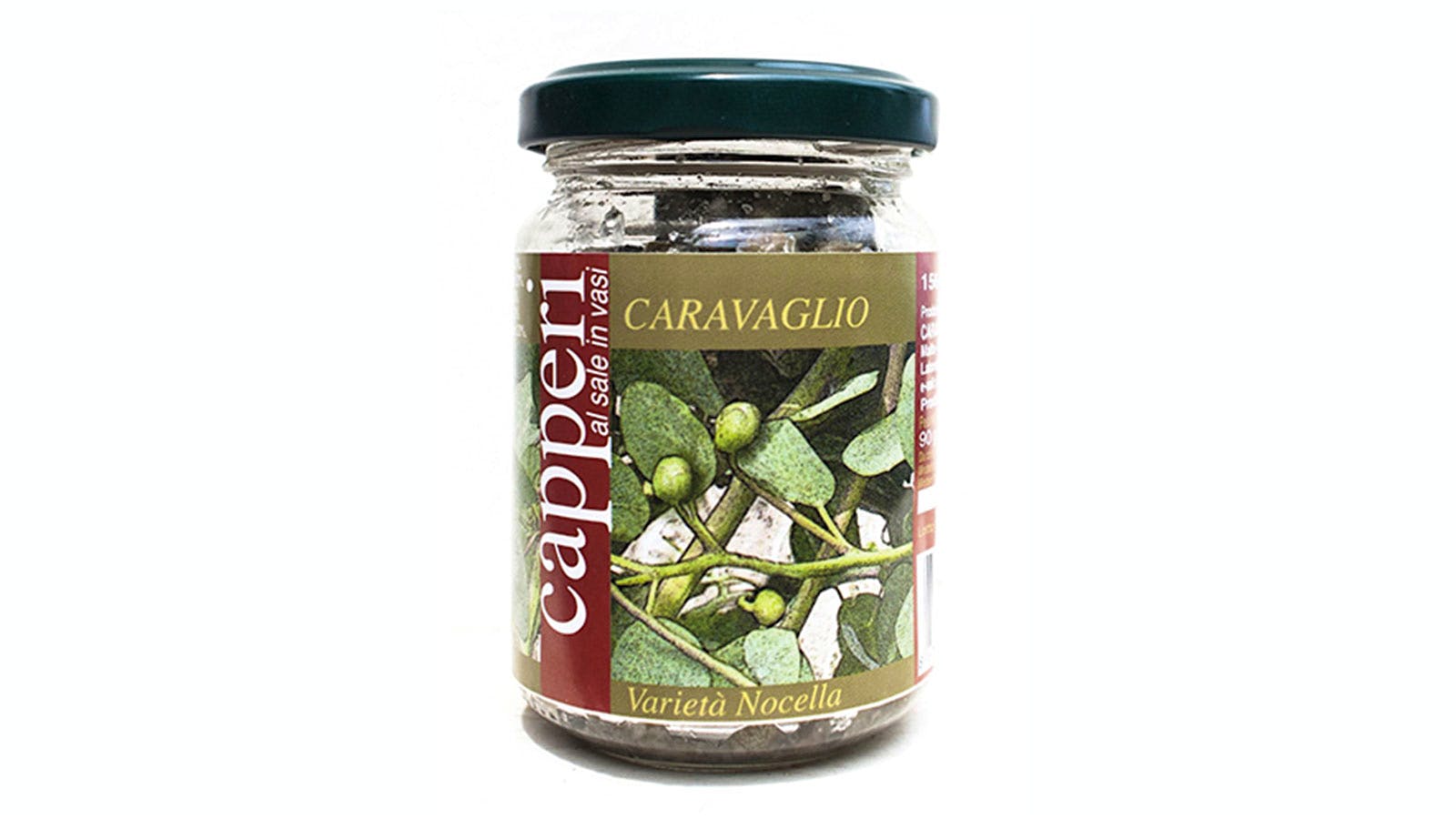 A jar of Caravaglio capers