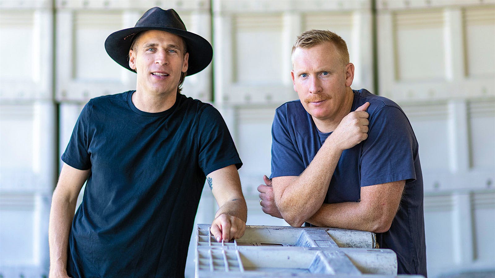 Carlo and Dante Mondavi at RAEN winery in Sonoma, California] 