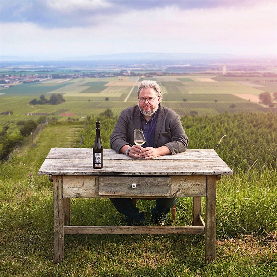 Bernhard Ott at his estate in Wagram