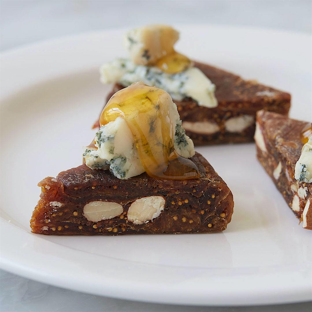 Mitica's Spanish fig and almond cake is a great pairing for many styles of cheese.