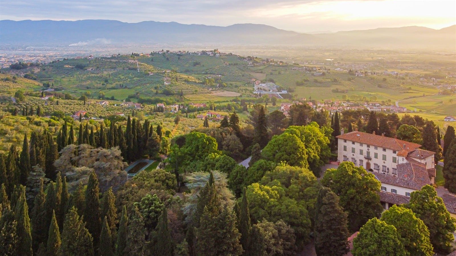 Vineyards in Carmignano are set on a series of low-lying hills.