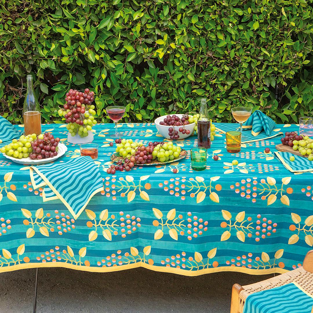 Block Shop produces artisan-crafted table linens with bold prints for any style.
