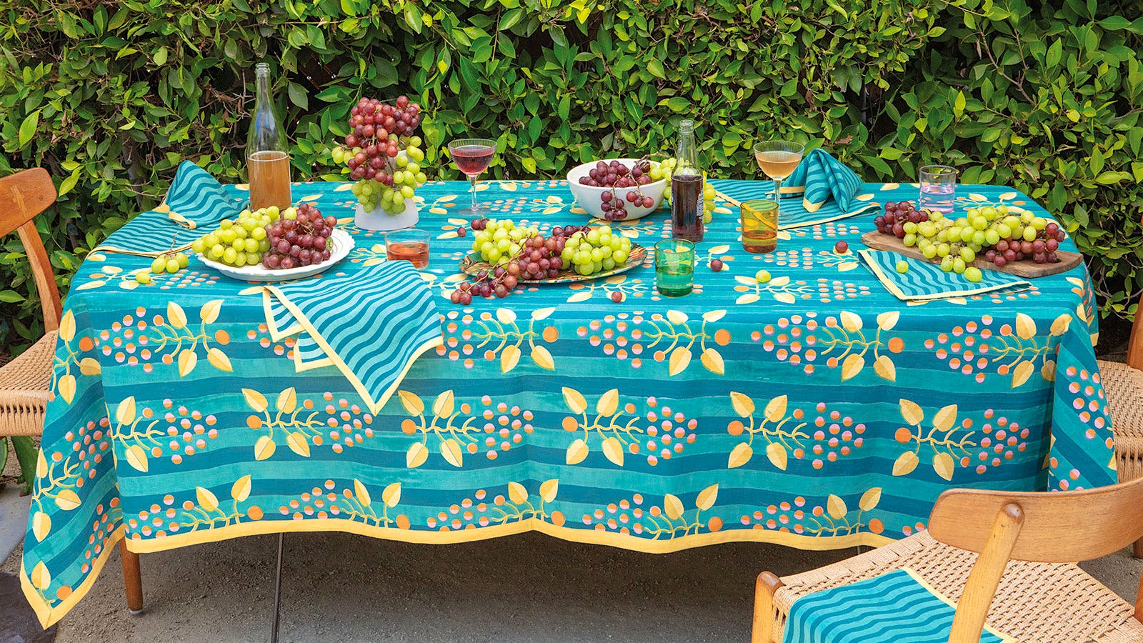 Block Shop produces artisan-crafted table linens with bold prints for any style.