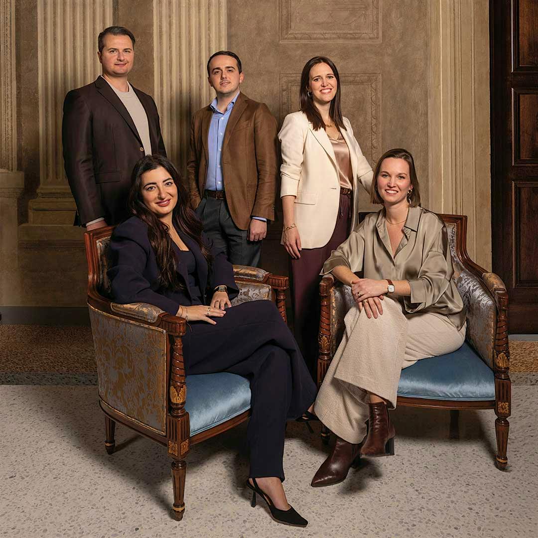 Scions of Italian wine (clockwise from top left): Giovanni Gaja, Bernardo Manetti, Julia Walch, Karoline Walch, Miriam Lee Masciarelli