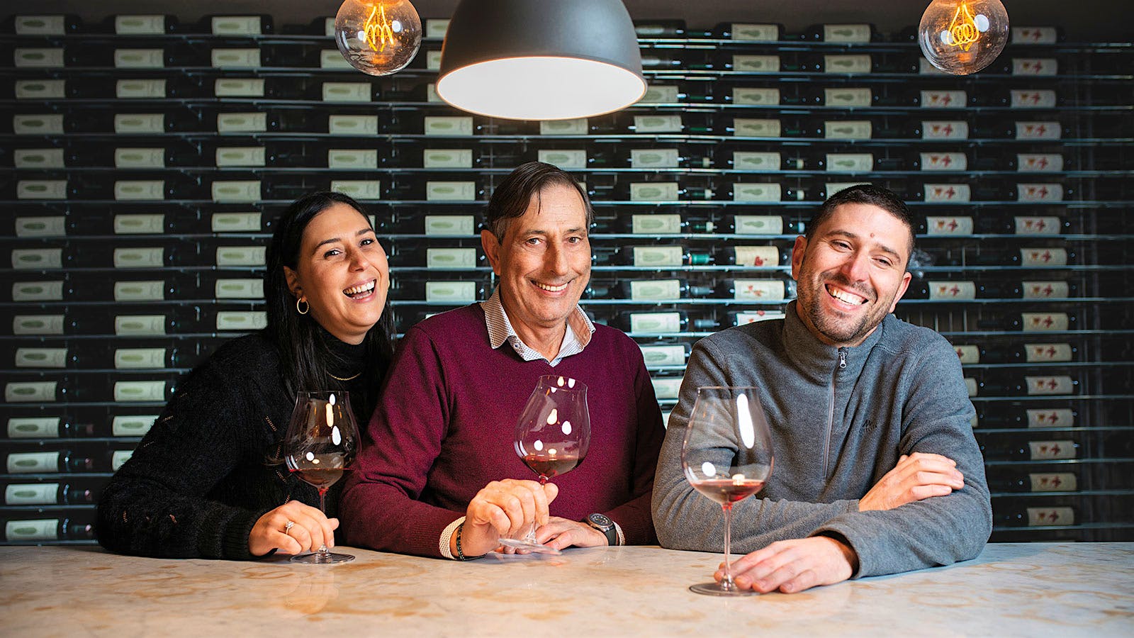 Bruno Rocca (center) has been training his son and daughter, Francesco and Luisa, in the many eccentricities of Barbaresco production from a young age.