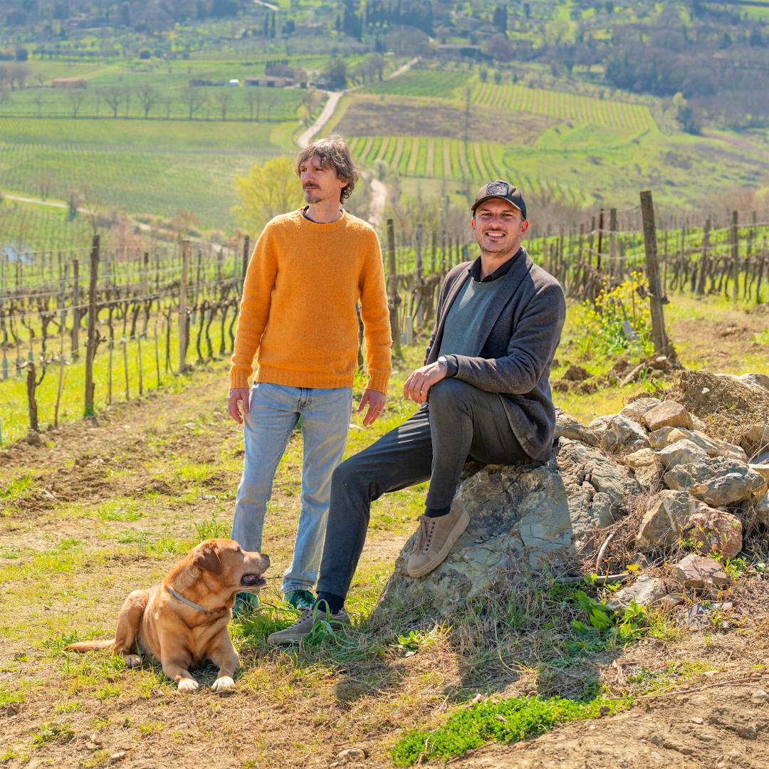 Crafting Baricci’s top-scoring 2021 Brunello required Federico (left) and Francesco Buffi, grandsons of the estate’s founder, to adjust their approach in the vineyard and cellar.