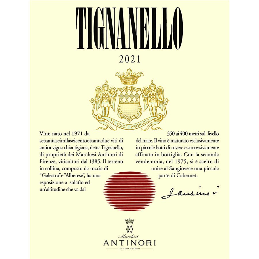 Label for Wine Number 3