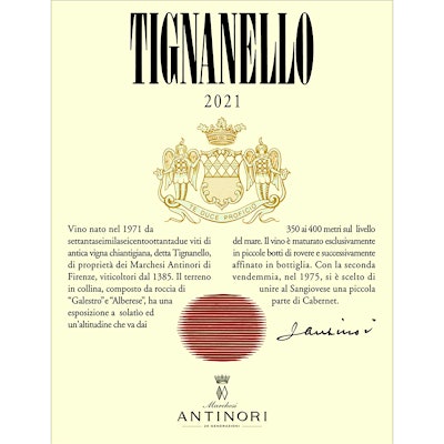 Label for Wine Number 3